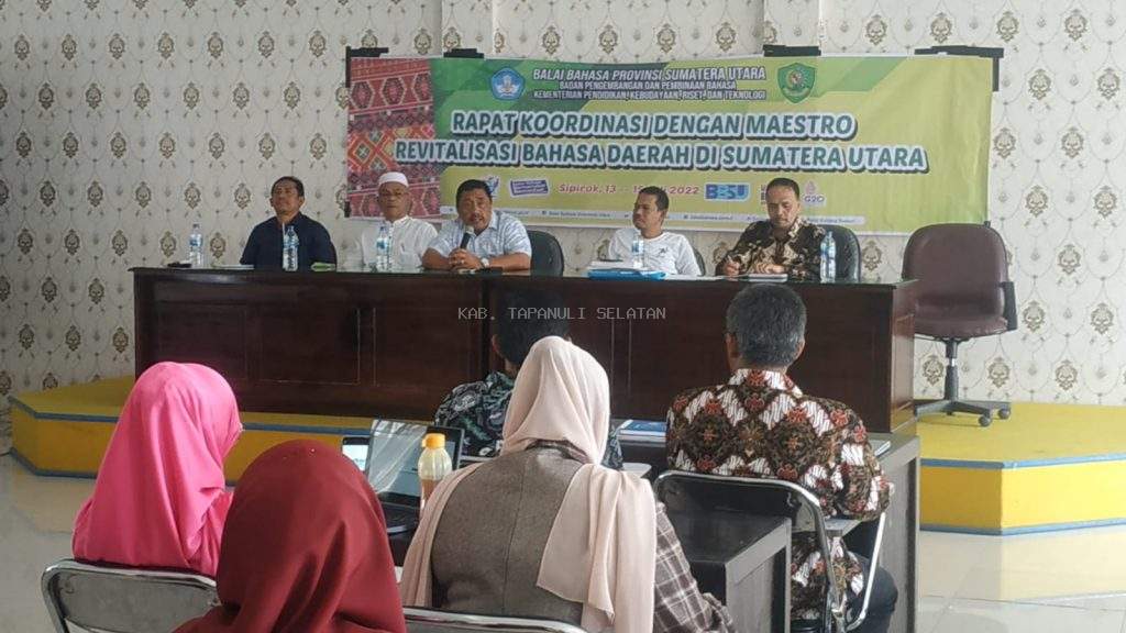  Sekda Tapsel : Dengan Revitalisasi Diharap Bahasa Daerah Tak Akan Punah Oleh Zaman