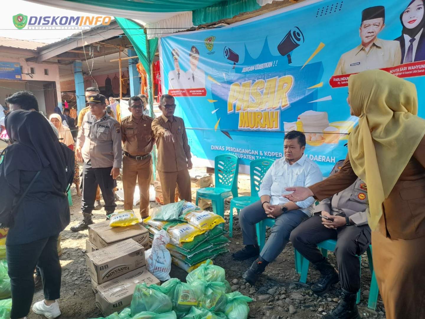 Pemkab dan Polres Tapsel Gelar Pasar Murah