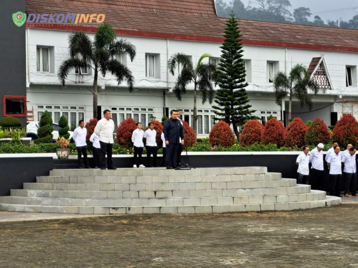 Apel Gabungan Pasca Libur Lebaran, Bupati Tapsel Ucapkan Selamat Idul Fitri 1444H