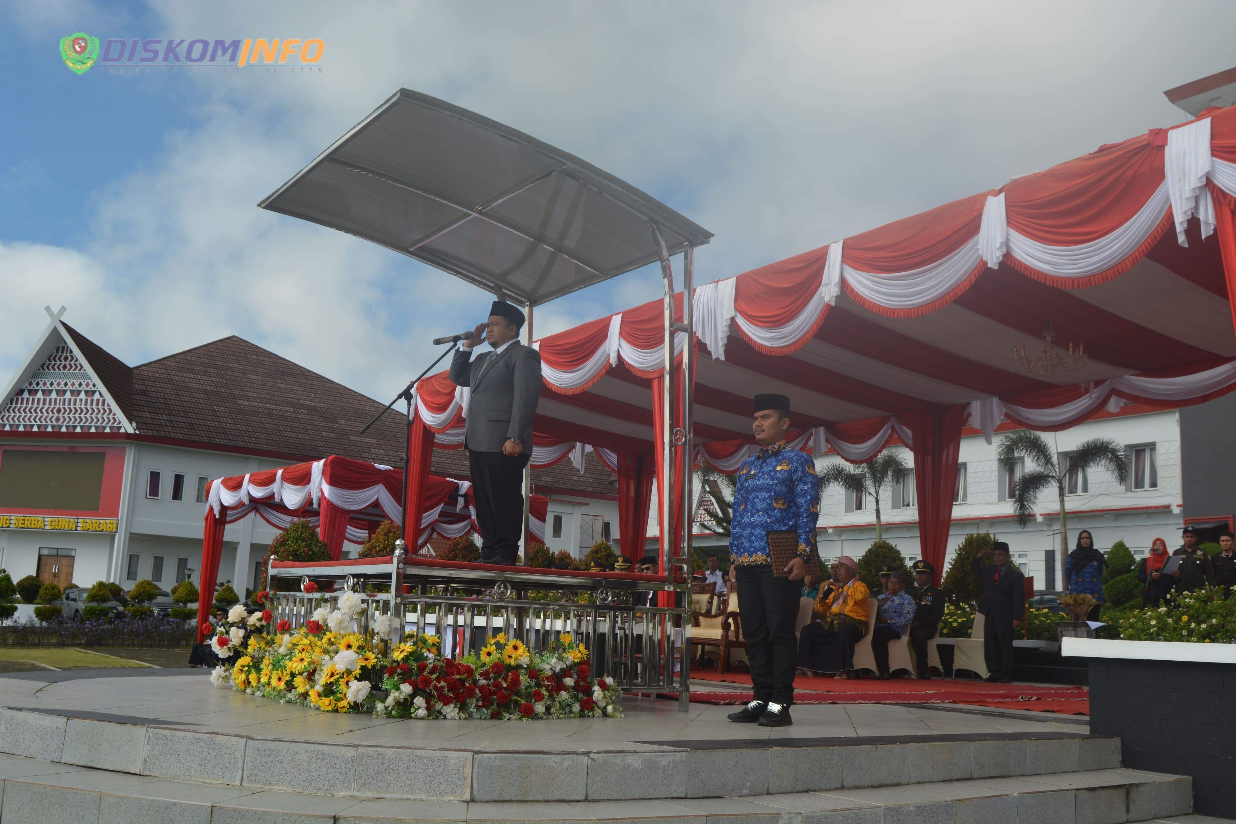 Bupati Tapsel Irup Harkitnas Tahun 2023