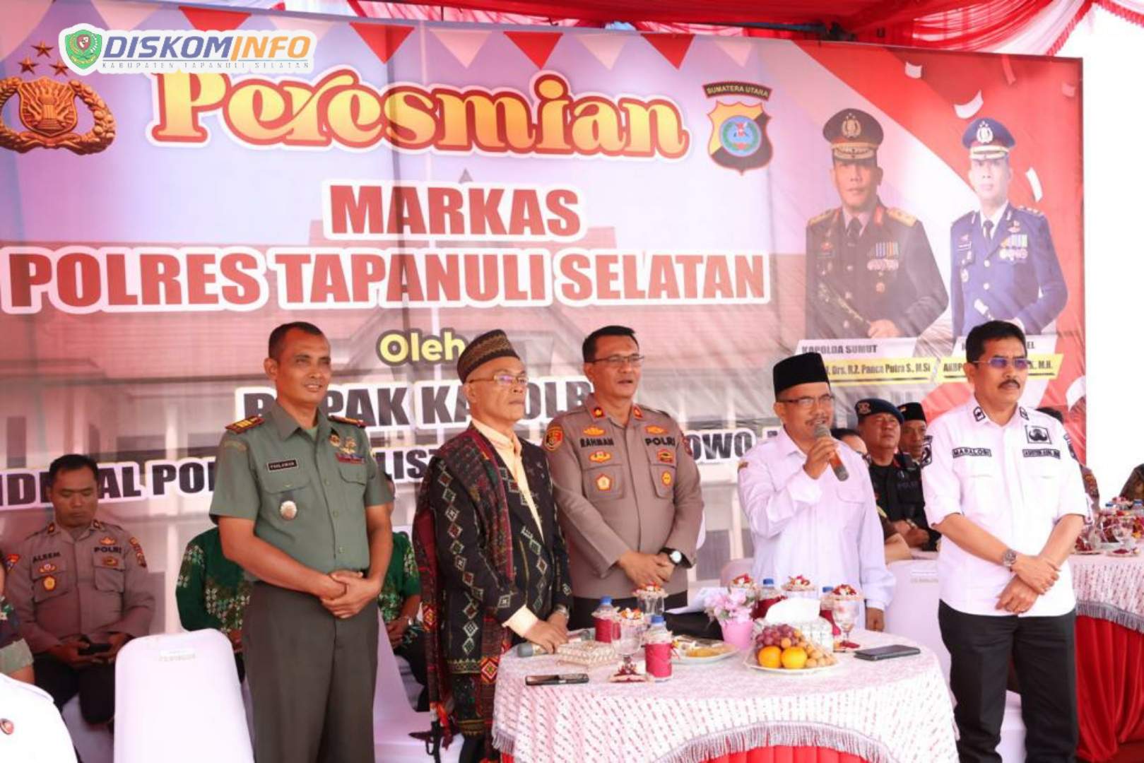 Mako Polres Diresmikan, Pemkab Tapsel Ucapkan Terimakasih ke Kapolri