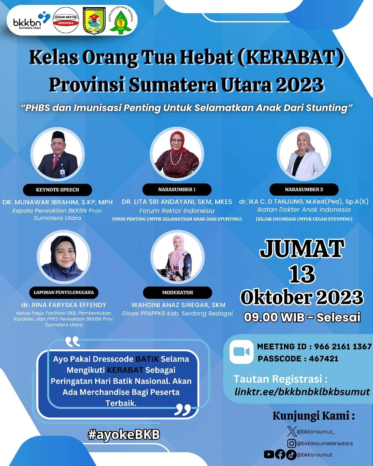 Kelas Orang Tua Hebat (KERABAT) Provinsi Sumatera Utara  2023