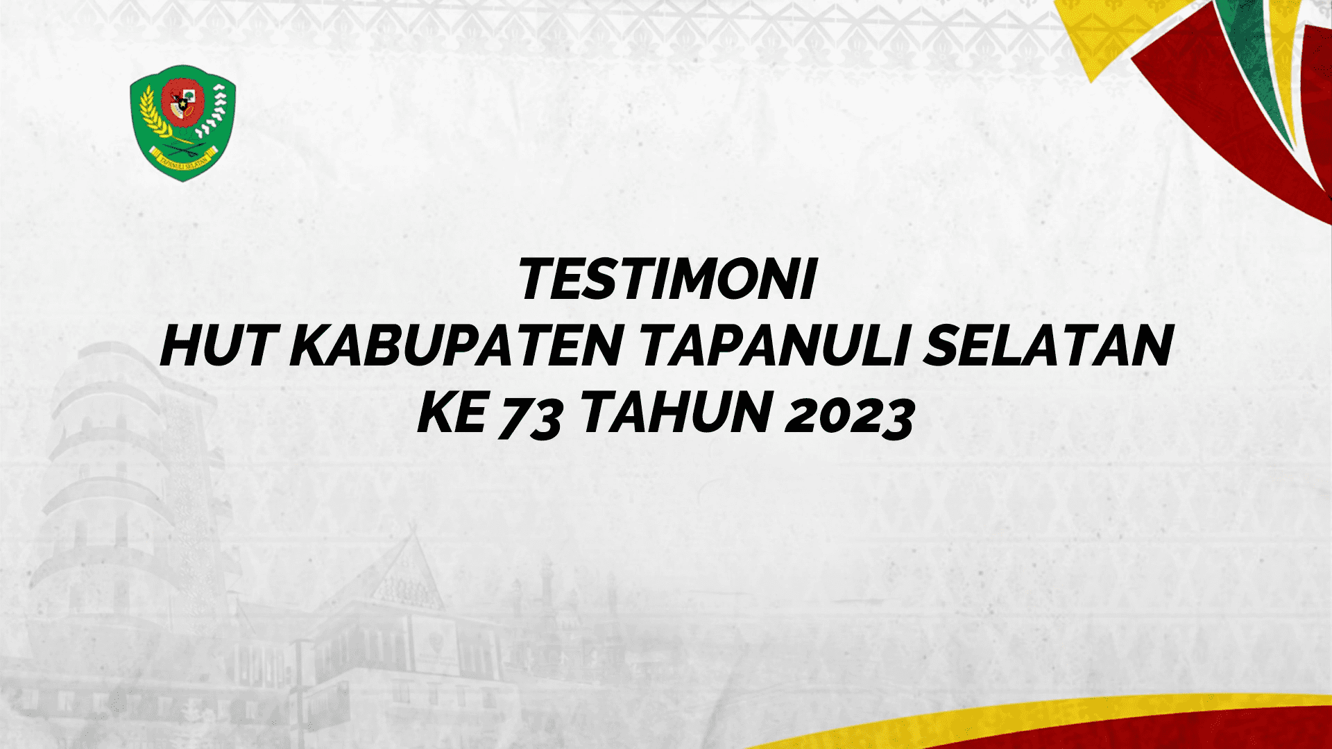 (VIDEO) TESTIMONI HUT TAPSEL 73 TAHUN 2023