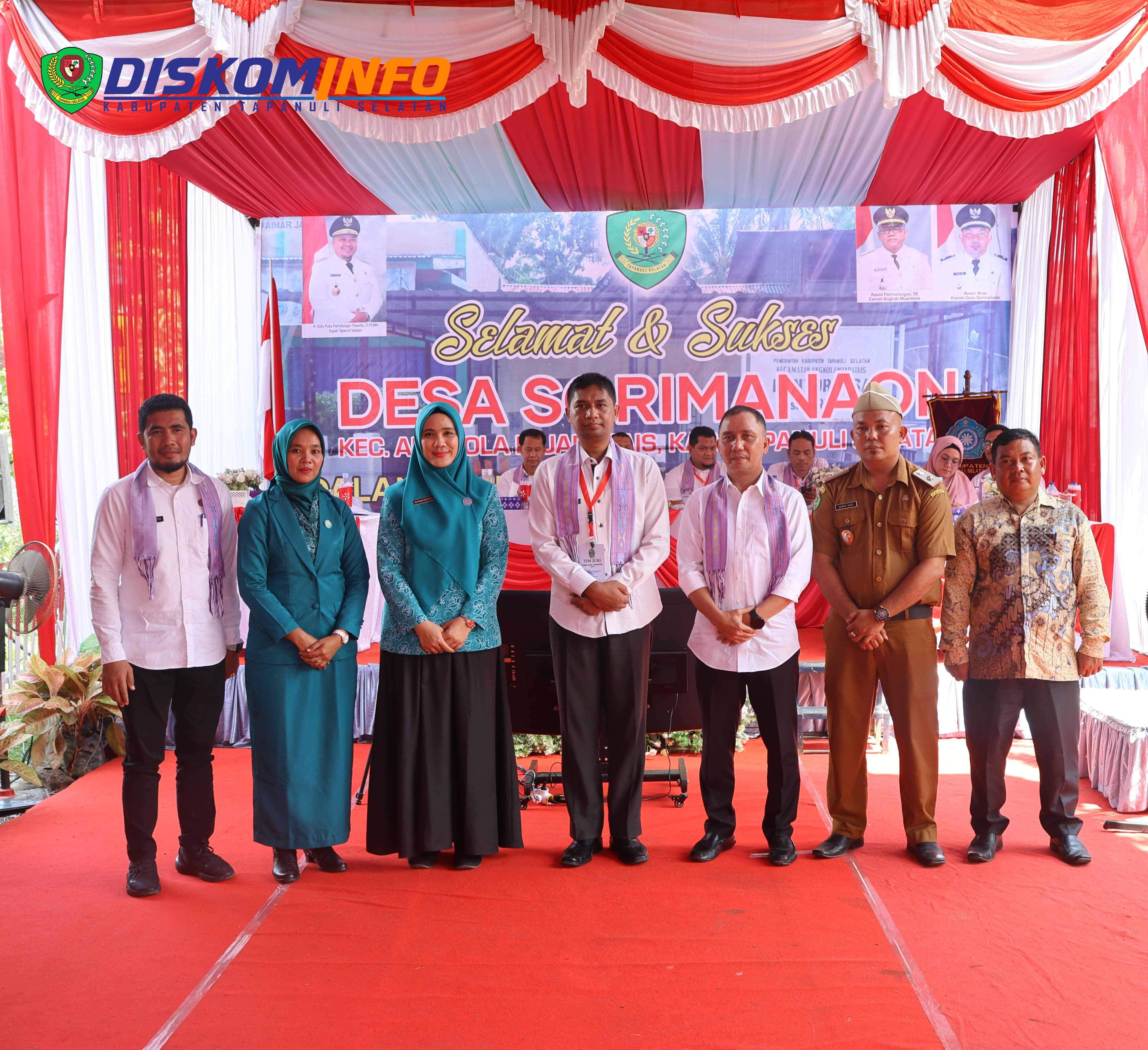 Tim Evaluasi Desa Binaan Provsu Kunjungi Desa Sorimanaon Tapsel