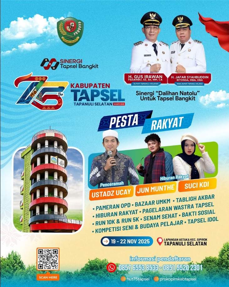 PESTA RAKYAT HUT KE-75 KABUPATEN TAPANULI SELATAN